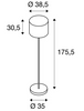 Lampa stojąca SLV ADEGAN MANILA SL 1002494 1x15W/E27 IP44