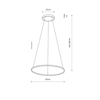 Lampa wisząca Nowodvorski Circolo LED M