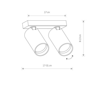 Lampa sufitowa Nowodvorski Mono II biały