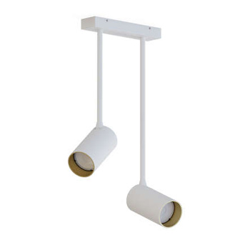 Lampa sufitowa Nowodvorski Mono Long II biało-złoty
