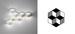 Lampa wewnętrzna, ścienna Vibia Fold Surface 4204