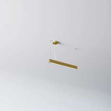 Lampa wewnętrzna, wisząca Cleoni Avar 570 złota oval