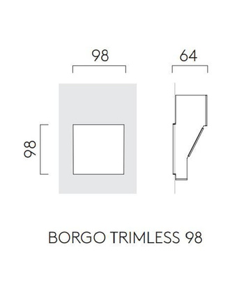 Lampa wewnętrzna, ścienna Astro Borgo Trimless
