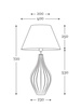 Lampa wewnętrzna, stojąca Famlight Savaii Gray