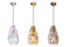 Lampa wewnętrzna, wisząca Famlight Storm S transparent, miedź/mosiądz