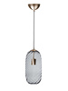 Lampa wewnętrzna, wisząca Famlight Chloe Black optic, miedź/mosiądz