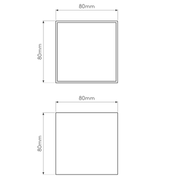 Lampa wewnętrzna, sufitowa Astro Osca LED Square