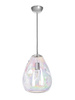 Lampa wewnętrzna, wisząca Famlight Storm L pearl, stal nierdzewna