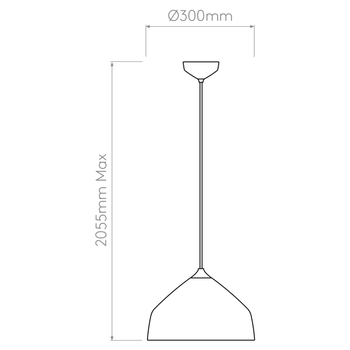 Lampa wewnętrzna, wisząca Astro Ginestra 300 1361001