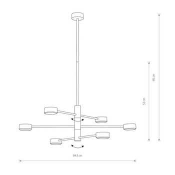 Lampa wisząca Nowodvorski Orbit, biały