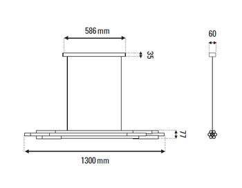 DCW editions Org 1300 lampa wisząca kolor złoty