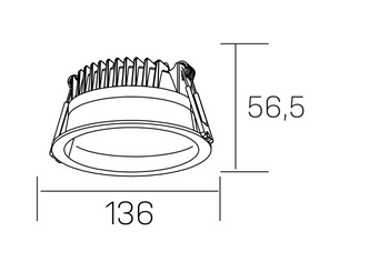 OPRAWA PODTYNKOWA LED KOHL LIGHTING LIM ROUND BIAŁY