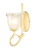 Lampa wewnętrzna, ścienna, łazienkowa Elstead Olivia BATH/OV1 IVORY/GOLD