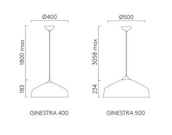 Lampa wewnętrzna, wisząca Astro Ginestra 500 1361015