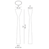 Lampa wewnętrzna, stojąca Luceplan Carrara
