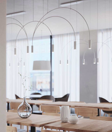Lampa wewnętrzna, wisząca Estiluz Volta T-3534S biała, Outlet