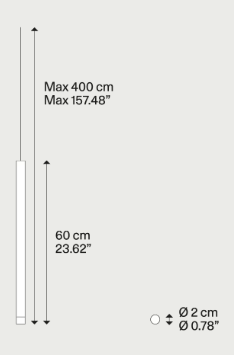 Lampa wewnętrzna, LODES A-TUBE NANO, zwieszana, k. chrom, 2700K, Outlet