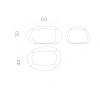 LAMPA OGRODOWA NEW GARDEN PETRA 60 CABLE LUMPT060OFNW