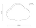Plafon dziecięcy Cloud marki TK Lighting niebieski, outlet