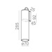 Lampa wewnętrzna, ścienna Aqform Modern Glass Tube WP LED 230V wall 02