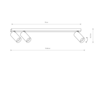 Lampa sufitowa Nowodvorski Mono III czarny