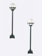 Lampa zewnętrzna, słupek Bolonia 314, biały