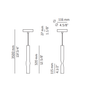 Lampa wewnętrzna, wisząca Estiluz Flow T-3734S 74WH