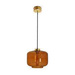 Lampa wewnętrzna, wisząca Famlight Jawa Amber, stal nierdzewna