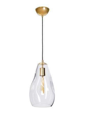 Lampa wewnętrzna, wisząca Famlight Storm S transparent, miedź/mosiądz