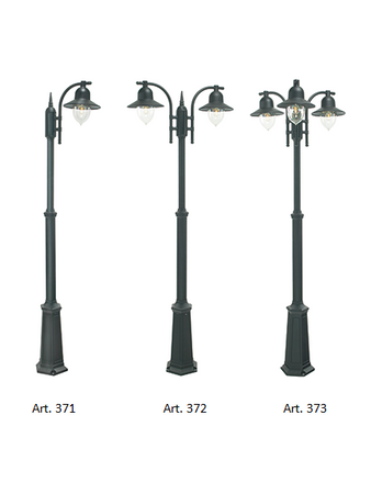 Lampa zewnętrzna, latarnia Como 371
