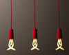 Oprawa wisząca k. czerwony Plumen, wewnętrzna, outlet