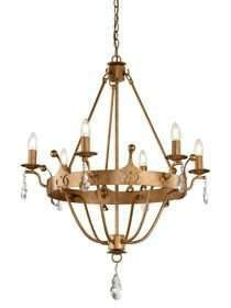 Lampa wewnętrzna, wisząca Elstead Windsor WINDSOR6 GR