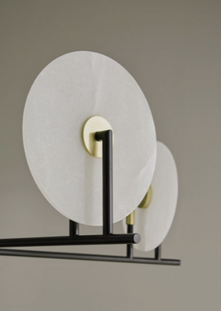 Lampa wewnętrzna, wisząca Aromas Erto alabaster