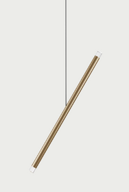 Lampa wewnętrzna, LODES A-TUBE NANO DUO, zwieszana, k. szampański, 2700K, Outlet