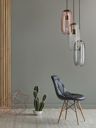 Lampa wewnętrzna, wisząca Famlight Chloe, stal nierdzewna