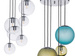 Lampa wewnętrzna, wisząca Famlight Bacan kolor mat, miedź/ mosiądz