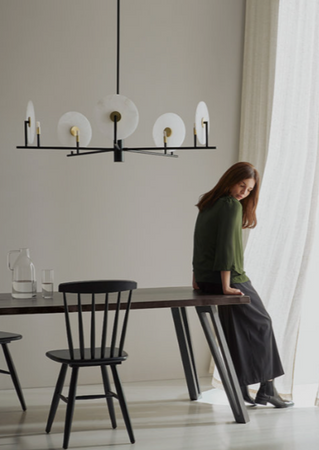 Lampa wewnętrzna, wisząca Aromas Erto alabaster
