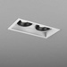 Lampa wewnętrzna, wpuszczana Aqform Squares next 50x2 LED recessed 46