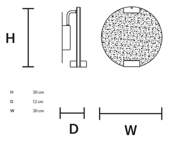 Kinkiet Horo marki Masiero, ekspozycja