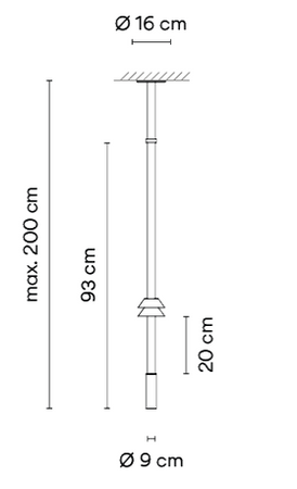 Lampa wewnętrzna, wisząca Vibia Flamingo Mini 1580