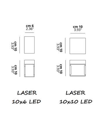 Lampa wewnętrzna, ścienna Lodes Laser