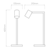 Lampa wewnętrzna, stojąca Astro Ascoli Desk