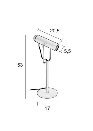 Lampa stołowa Marlon czarna