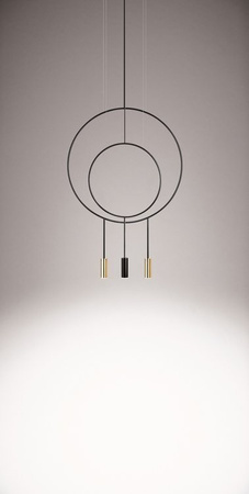 Lampa wewnętrzna, wisząca Estiluz Revolta R40.1S1D-M 61S GLD