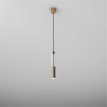 Lampa wewnętrzna, wisząca AqForm Modern Glass złota, ekspozycja