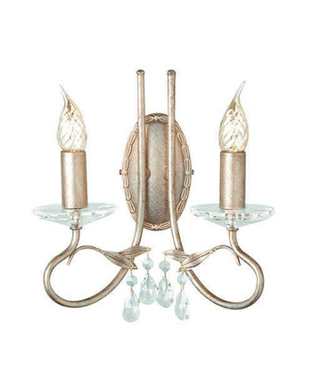 Lampa wewnętrzna, ścienna Elstead Christina CRT2 SILVER/GOLD
