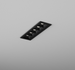 Oprawa podtynkowa, Aqform RAFTER points 15 LED trim M930 50° wpuszczany czarny, outlet