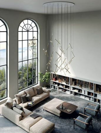 Lampa wewnętrzna, wisząca Lodes A-Tube Nano Duo k. złoty lub terra