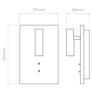 Lampa wewnętrzna, ścienna Astro Edge Reader Mini LED