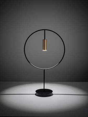 Lampa wewnętrzna, stojąca Estiluz Revolta M-3637-W 26BLK 61S GLD